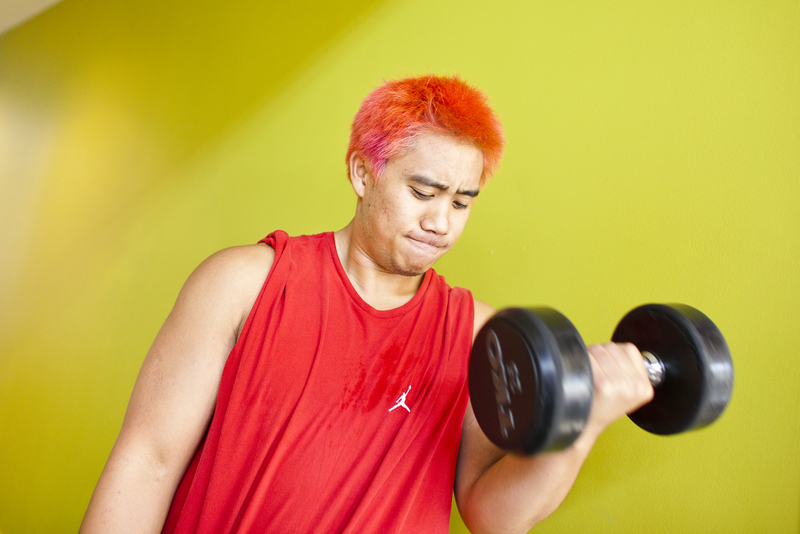 Young black man wearing a Black Student Union shirt at UC Merced